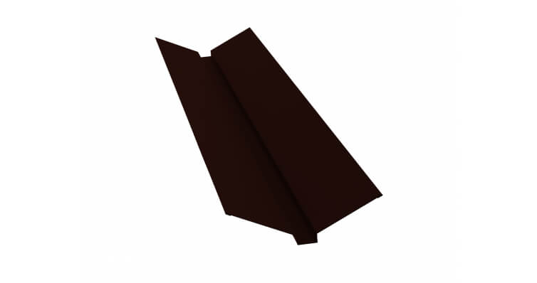 Планка ендовы верхней 115x30x115 0,5 Velur X RR 32 темно-коричневый