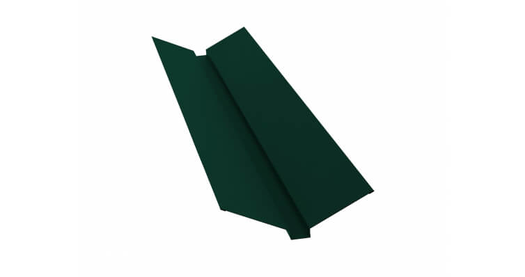 Планка ендовы верхней 115x30x115 0,45 PE с пленкой RAL 6005 зеленый мох (2м)