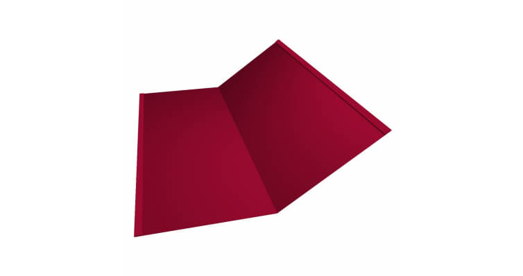 Планка ендовы нижней 300x300 PE RAL 3003 рубиново-красный