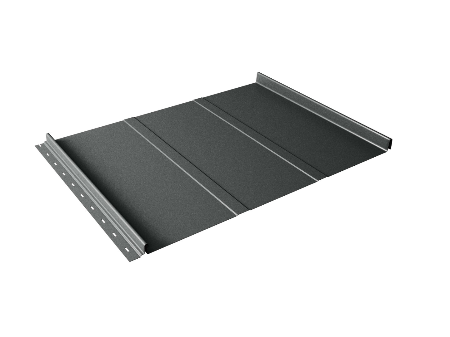 Кликфальц Line GL 0,5 Rooftop Бархат с пленкой на замках RAL 7016 антрацитово-серый