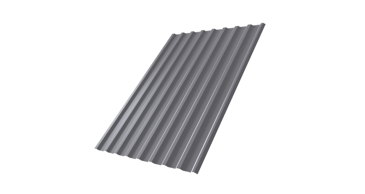 Профнастил С20R 0,4 PE RAL 7004 сигнальный серый