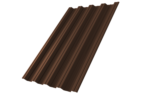 Профнастил НС44 0,5 Velur X RAL 8017 шоколад