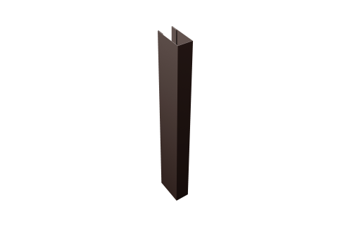 Стойка Texas для калиток и ворот 0,45 Drap TwinColor RAL 8017 шоколад (1,8м)