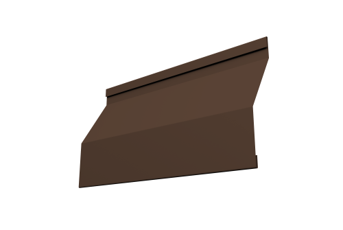 Ламель забора жалюзи Milan Slim 0,45 PE-Double RAL 8017 шоколад